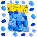 KOLOROWE POMPONY NIEBIESKIE OZDOBNE ARTYKUŁY