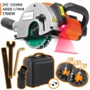 ЭЛЕКТРИЧЕСКИЙ МОНТАЖНЫЙ СТАНОК ПО БЕТОНУ 150ММ С ЛАЗЕРНОЙ ФРЕЗЕРОЙ + КОРПУС