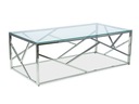 ESCADA СТЕКЛЯННАЯ СКАМЬЯ И СТАЛЬНОЙ СТОЛ 120x60 SIGNAL