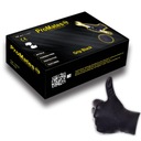 Перчатки PROMATES GRIP r.L, черные, нитрил, 100 шт.
