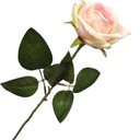Одинарная искусственная роза 40см СВЕТЛО-РОЗОВАЯ