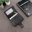 Мужской кожаный кошелек с защитой карт RFID BLOCK и карманом на молнии - KORUMA