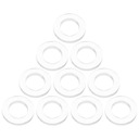 10 ШТ. УПЛОТНЕНИЯ ДЛЯ ДУШЕВЫХ ШЛАНГОВ РЕЗИНОВЫЕ УПЛОТНЕНИЯ ДЛЯ ДУШЕВЫХ ШЛАНГОВ AC ДУШЕВОЙ ШЛАНГ