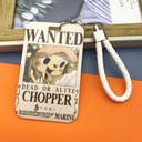 Цельный мужской держатель для визитных карточек Луффи, мультяшный аниме, кредитная карта, банковский идентификатор