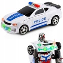 Auto Polícia 2v1 AUTO-ROBOT Svetlá Zvuk LED Model FFG-512382