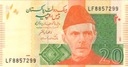 PAKISTAN 20 RUPII 2021 P-55 UNC Kraj Pakistan