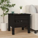vidaXL Bočný stolík, čierny, 40x40x39 cm, masívne borovicové drevo Značka VidaXL
