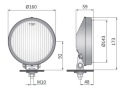 ГАЛОГЕН ГАЛОГЕНКА МЕТАЛІЧНИЙ ХРОМ 160MM КЛАСИК ВІНТАЖ. SYI  (16524639028) фото min 7