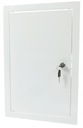 БЕЛАЯ МЕТАЛЛИЧЕСКАЯ ОСМОТР ДВЕРИ С ЗАМКОМ 20х40