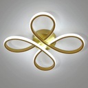 СВЕТОДИОДНЫЙ ПОТОЛОЧНЫЙ ПОДВЕСНОЙ СВЕТИЛЬНИК 30ВТ ЗОЛОТАЯ ЛЮСТРА СОВРЕМЕННАЯ 6500К