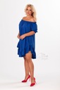 Španielske šaty TUNIKA Plus Size 4XL nevädza Dominujúca farba modrá