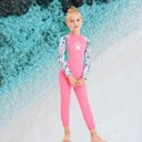 Detský neoprénový oblek Dievčenský 2,5 mm neoprénový oblek Detský oblek na potápanie Ružový M Dominujúci vzor zmiešané vzory