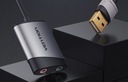 ВНЕШНЯЯ ЗВУКОВАЯ КАРТА VENTION АДАПТЕР USB-A МИКРОФОН НАУШНИКИ 0,15 М