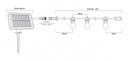 Солнечная садовая гирлянда, световая цепь 10 м, светодиодная, водонепроницаемая, с лампочками