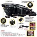 РЕШІТКИ ФАРИ КОМПЛЕКТ VLAND ПОВНИЙ LED (СВІТЛОДІОД) ТЮНІНГ ЄВРОПА LEXUS IS II 2 2006-2013  (18334604753) фото min 11