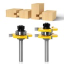 ZESTAW ROWKÓW I PIÓR I WPUSTÓW FREZÓW DO DREWNA 8MM