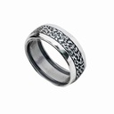 Серебряное кольцо с узором, серебро 925 R18
