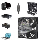 ВЕНТИЛЯТОР ДЛЯ КОМПЬЮТЕРА 14 СМ, 3 РЕГУЛИРУЕМЫЕ СКОРОСТИ, USB-КУЛЕР