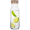 СТЕКЛЯННЫЙ ГРАФИН КУВШИН ДЛЯ ВИНА С ПРОБКОЙ 1Л