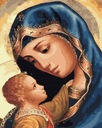 Картина по номерам Артнапи Дева Мария и Иисус 40 х 50 см ARTNAPI