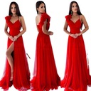 Milagros Červené šaty Dlhé šaty S