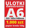 ЛИСТОВКИ ЛИСТОВКА А6 ISO 150г Двусторонние 1000 шт.