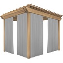 САДОВЫЕ ШТОРЫ 155x200 ВОДОНЕПРОНИЦАЕМЫЕ ТЕРРАСНЫЕ ШТОРЫ ДЛЯ БЕСЕДКИ ТУННЕЛЬ ЦВЕТ