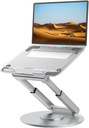 Stojak alu pod laptopa TOUNEE Obrót 360° Regulowany dla MacBook iPad (LS07)