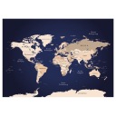 Мировая карта 91x61см плакат