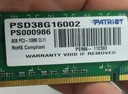 Pamięć RAM Patriot PSD38G16002 DDR3 8 GB 1600 MHz Liczba modułów 1
