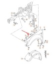 AUDI A3 8PA SPORTBACK CENTRAL SUPPORT GARDE-BOUE AVANT 8P0821467photo 9