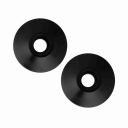 1 PAIRING PLUGS RUDDERS STEERING WHEEL ZE FOOT ALUMINUM CNC (CZARNA) UNIVERSAL  photo 8