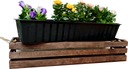 БАЛКОННАЯ ЯЩИКА, ЦВЕТОЧНЫЙ ГОРШОК С ПЛАСТИКОВОЙ ВСТАВКОЙ, 80 СМ