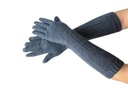 Zimné rukavice dlhé vlnené modré Veľkosť uniwersalny