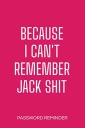 Lushy Notebooks, Кейт, потому что я не могу вспомнить Джека, дерьмо, напоминание пароля: