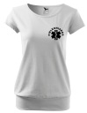 Женская медсестра T -Fish с Eskulap Print m