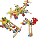 НАБОР ДЕРЕВЯННЫХ КОНСТРУКТОРОВ ДЛЯ ДЕТЕЙ