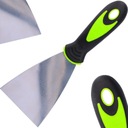 ШПАТЕЛЯ НЕРЖАВЕЮЩАЯ, РЕЗИНОВАЯ РУЧКА 80 мм