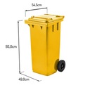 WEBER 120 желтый контейнер для бытовых отходов