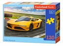 PUZZLE 120 EL. ŻÓŁTE SPORTOWE AUTO CASTORLAND