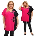 Tunika s kvetom fuchsie 2XL/3XL