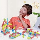 OKTATÓ NAGY MÁGNESES ÉPÍTŐKOCKÁK MAGNETIC STICKS 64 db-os Darabszám 64
