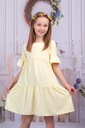 Letnia sukienka dla dziewczynki falbany r. 134 Marka Madżi