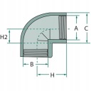 КОЛІНО 90° PVC-U 1 1/2″ 90° 10 BAR 64MM 30MM  (17316145677) фото min 8