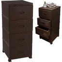 ПОЛКА ШКАФ ИЗ РОТАГА КОМОД С 4 ЯЩИКАМИ ДЛЯ ВАННОЙ КОМНАТЫ