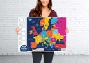 Mapa Europy zdrapka PRODUKT POLSKI EUROPA Marka Sztuka Rodzinna