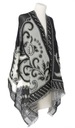 ПРЕМИУМ Шарф, украшенный замечательной шерстяной ВЫШИВКОЙ