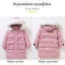 Bunda s kapucňou Dievčatá Teplé Zimné Prevažujúcy materiál polyester