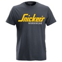 KOSZULKA T-SHIRT SNICKERS EXCLUSIVE LINE BAWEŁNIANA STALOWA MĘSKA