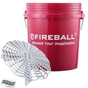 Ведро FIREBALL красное с грязеотделителем